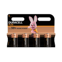 Duracell Plus Power C Batteries - 4 Pack