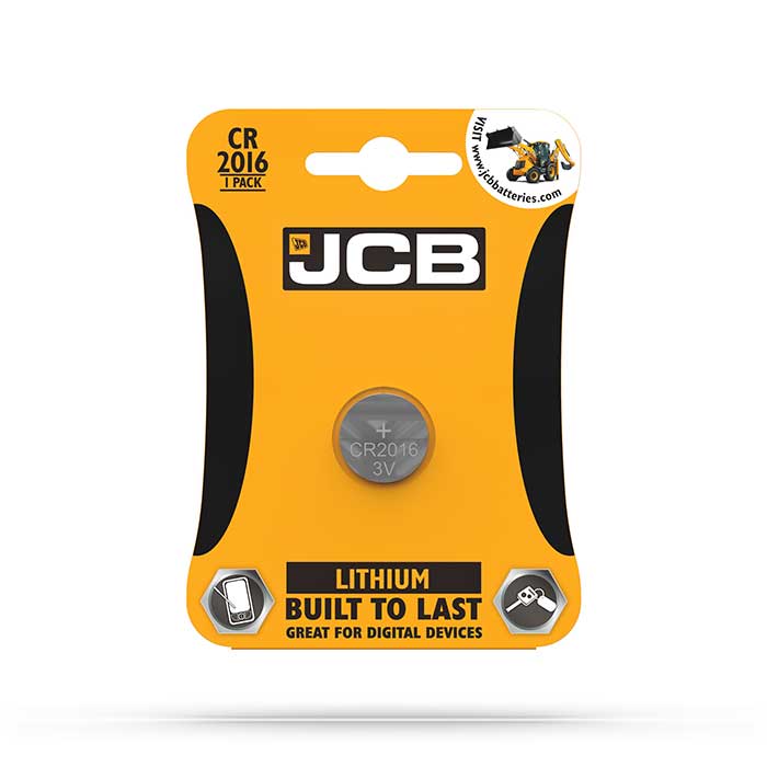 JCB CR2016 Coin Cell Battery