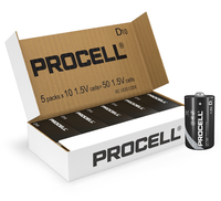 Duracell Industrial Procell - D Batteries - 50 Pack