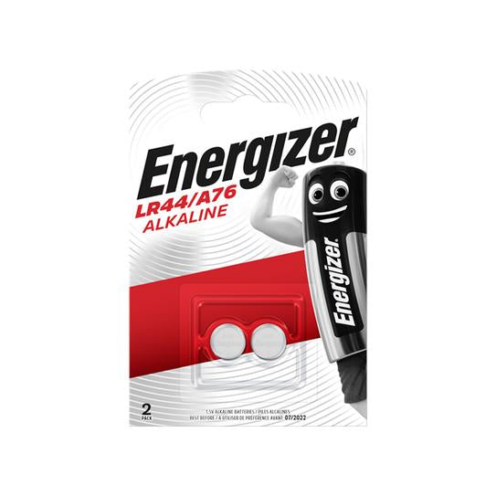 Energizer LR44 / A76 Button Cell Batteries Pack of 2