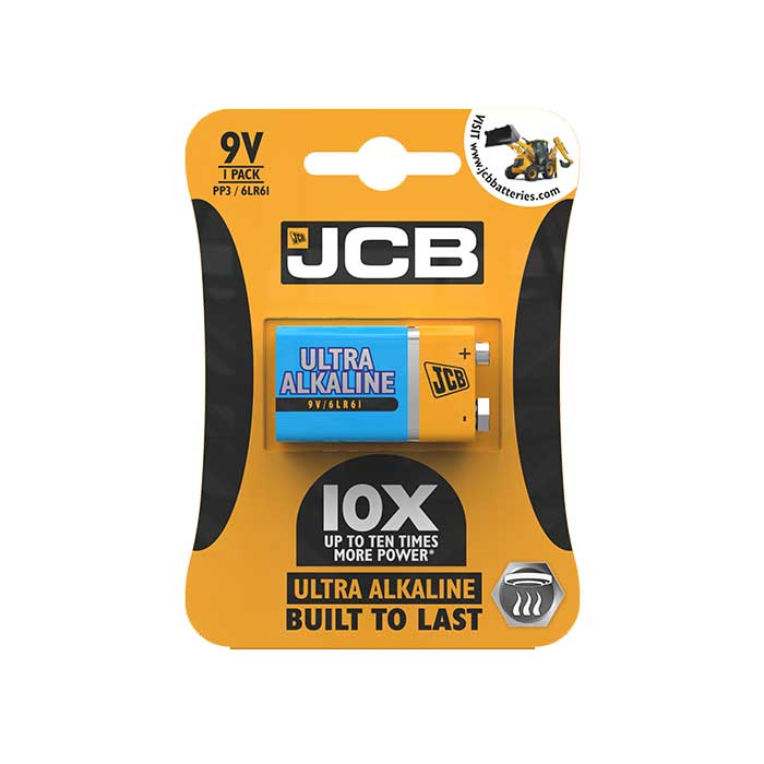 JCB Ultra Alkaline 9V Battery