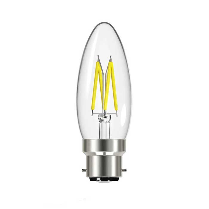 Energizer Candle B22 (2.3W) 250lm - Warm White LED Filament