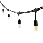 PowerMaster Outdoor Festoon String 10x LED Lights - IP44 (9 Metres) - Warm White