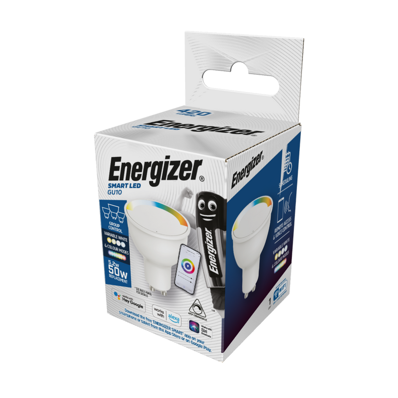 Energizer Smart GU10 - 5.2W - Colour Changing - 420lm