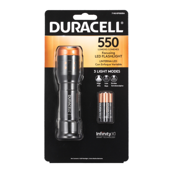 Duracell Aluminium Focusing Flashlight - 550lm