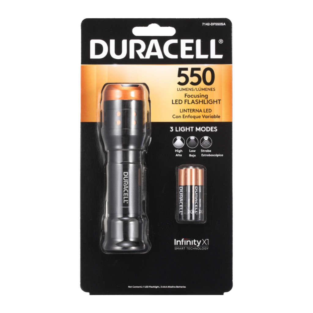 Duracell Aluminium Focusing Flashlight - 550lm
