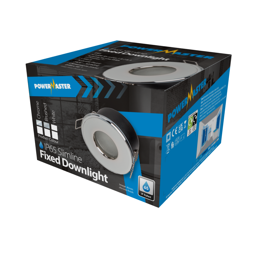PowerMaster Indoor Fixed Downlight IP65 - White