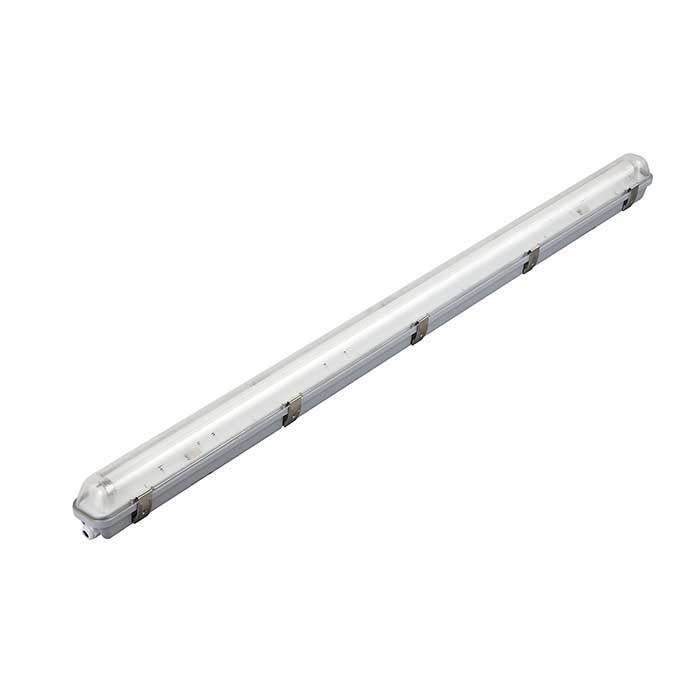 Tube Light Fitting - 4ft (1200mm) - PC Body & Diffuser - Single