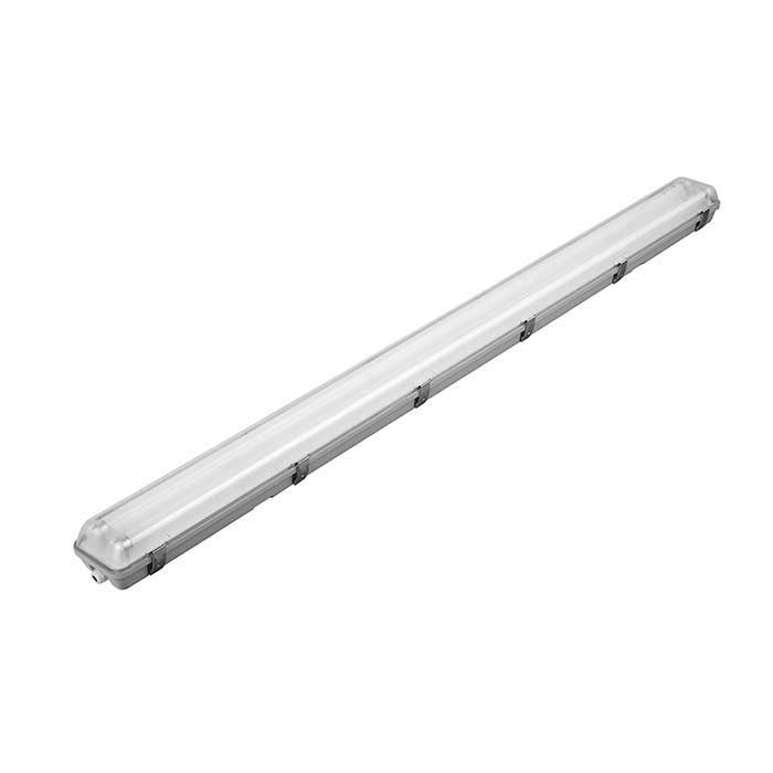 Tube Light Fitting - 5ft (1500mm) - PC Body & Diffuser - Twin
