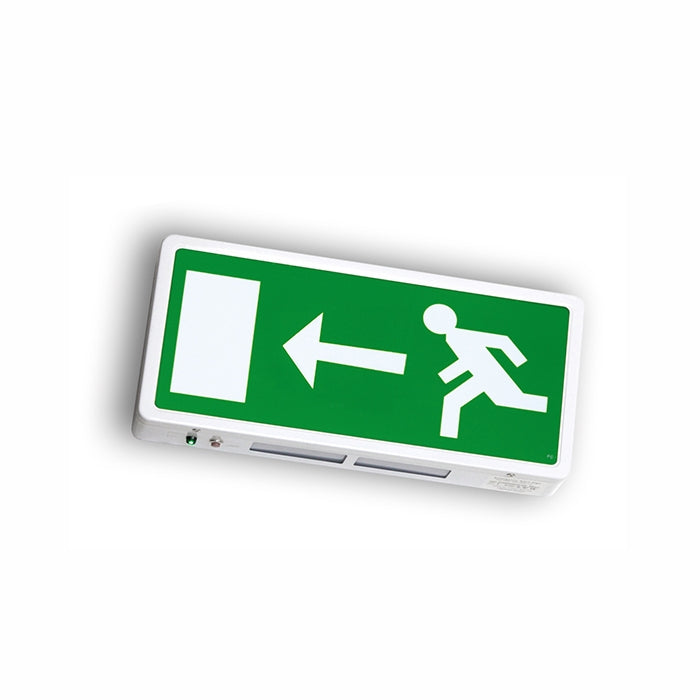Running Man Legend For Surface Mounted Exit Sign - Left