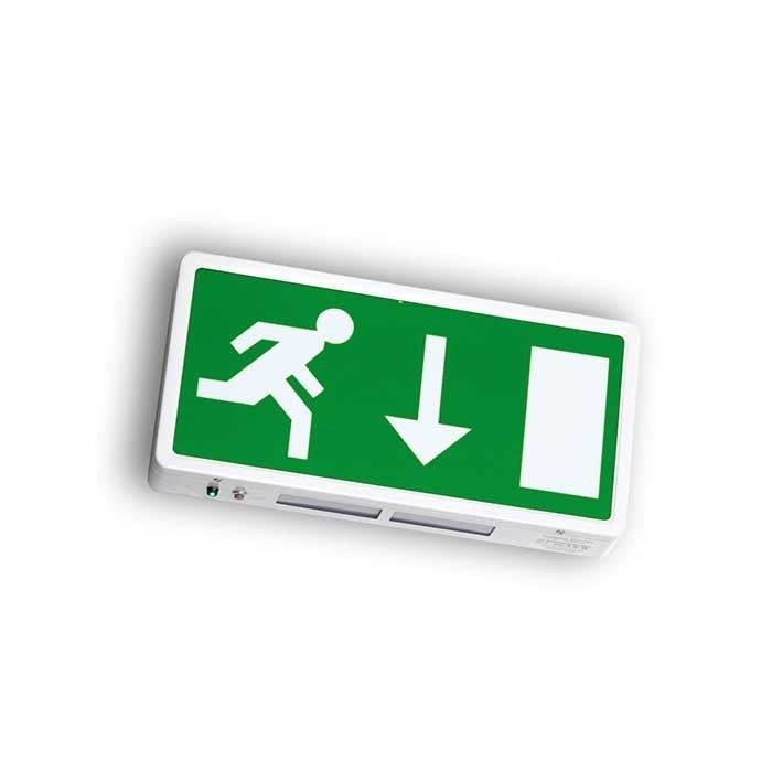 Running Man Legend For Surface Mounted Exit Sign - Down