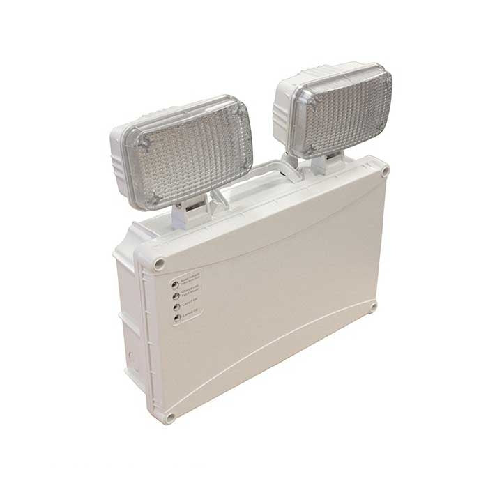 2x 3W Twin-Spot LED Emergency Light - Non-Maintained
