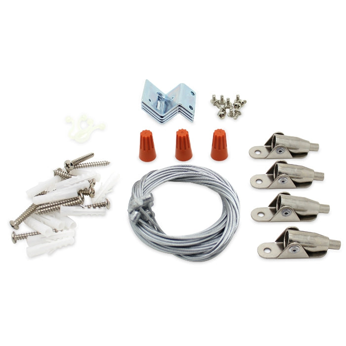 Suspension Kit For LED Panels - 1m - 4 Pack