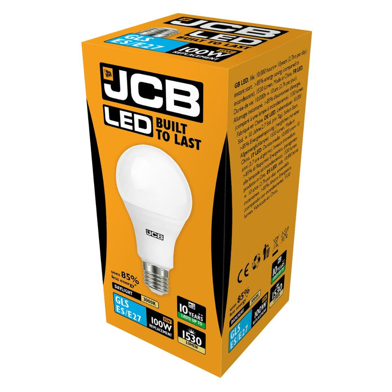 JCB LED E27 15W Light Bulb - Warm White