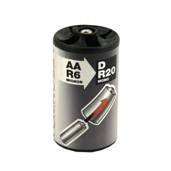 Uniross D Size Battery Converters -  Pack of 2 (AA to D)