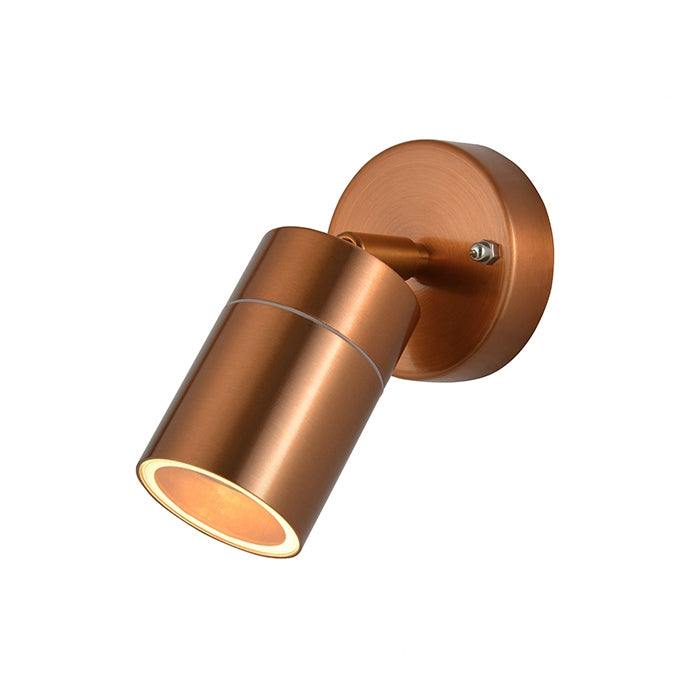 Zinc Outdoor Wall Light Fixture - Copper